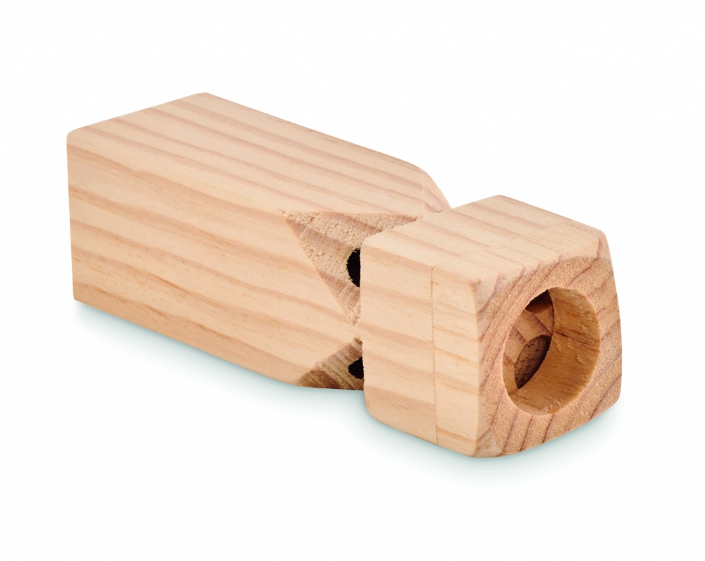 Logo trade promotional products image of: Wooden train whistle