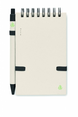 Logo trade promotional merchandise picture of: A6 milk carton notebook set