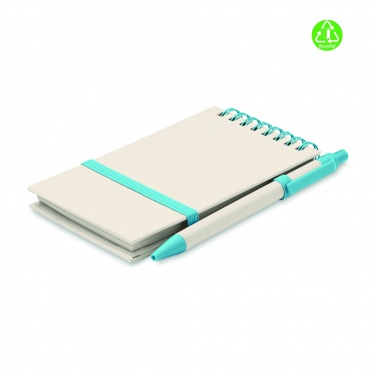 Logo trade promotional items image of: A6 milk carton notebook set