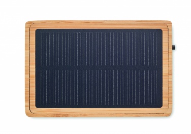 Logotrade business gifts photo of: Solar bamboo wireless speaker