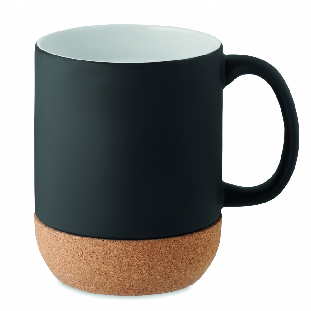 Logotrade promotional item picture of: Matt ceramic cork mug 300 ml