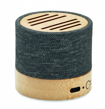Logotrade promotional product image of: Bamboo RPET wireless speaker