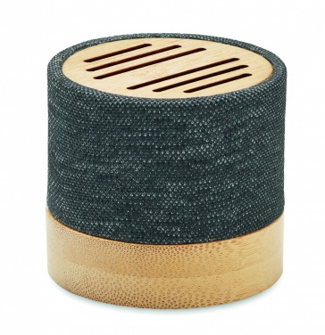 Logotrade promotional product image of: Bamboo RPET wireless speaker