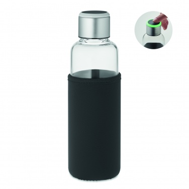 Logo trade corporate gifts image of: Glass bottle sensor reminder