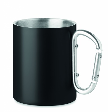 Logo trade promotional items image of: Double wall metal mug 300 ml