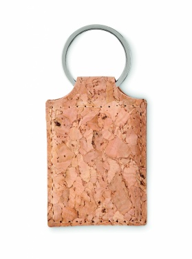 Logo trade promotional items image of: Rectangular cork key ring Imatra