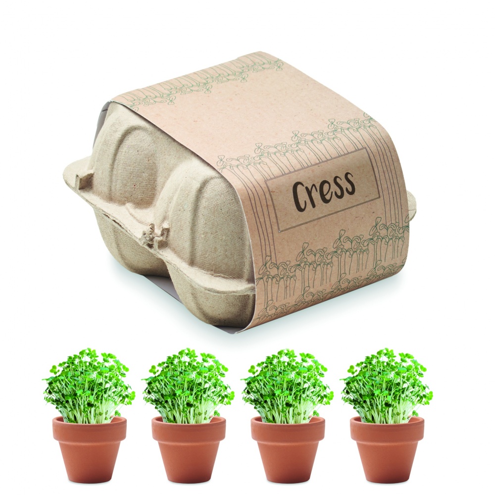 Logo trade advertising products picture of: Egg carton growing kit