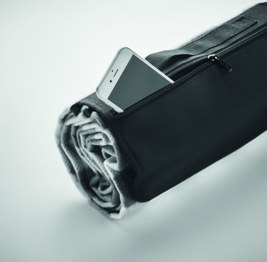 Logo trade corporate gifts picture of: RPET fleece blanket 150 gr/m²