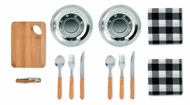 Logotrade corporate gift image of: Picnic 2 person set in pouch