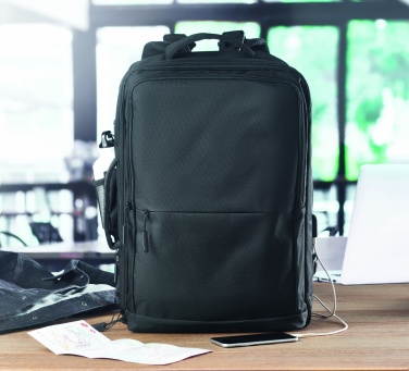 Logo trade promotional merchandise picture of: Backpack 600D RPET