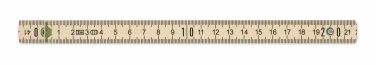 Logotrade promotional giveaway picture of: Carpenter ruler in wood 2m