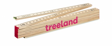 Logotrade corporate gift image of: Carpenter ruler in wood 2m