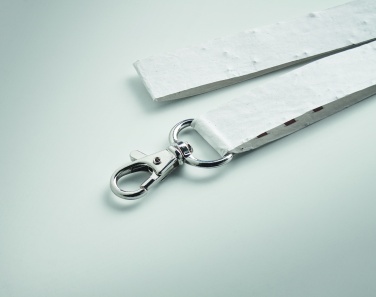 Logo trade corporate gifts image of: Seed paper lanyard w/hook