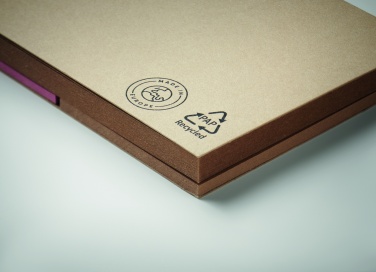 Logo trade promotional product photo of: Recycled paper memo set