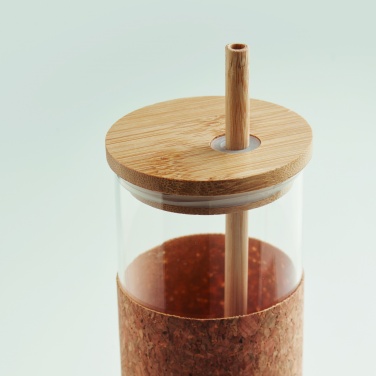 Logo trade promotional giveaway photo of: Glass tumbler sleeve 450 ml