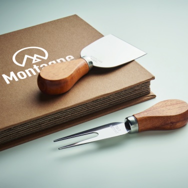 Logo trade promotional merchandise picture of: Set of 4 cheese knives