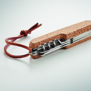 Logotrade promotional giveaway image of: Multi tool pocket knife cork