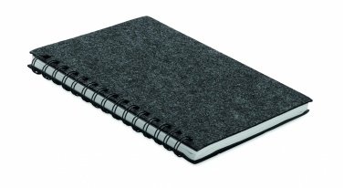 Logo trade promotional product photo of: A5 RPET felt cover notebook
