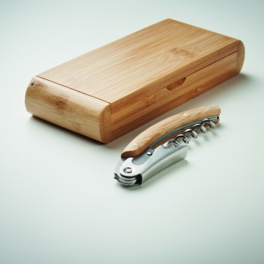 Logotrade promotional giveaway image of: Waiter's knife in bamboo