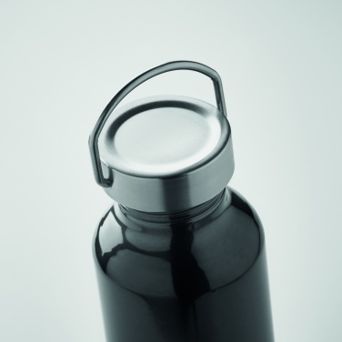 Logotrade promotional item picture of: Recycled aluminum bottle 500 ml with a stainless steel handle cap