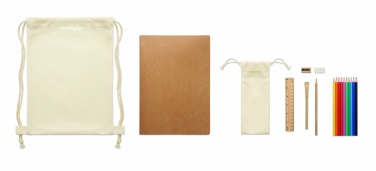 Logotrade promotional product picture of: Kids drawing set in drawstring