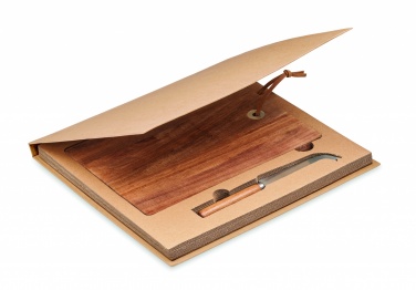 Logo trade promotional product photo of: Acacia wood cheese board set Hannover