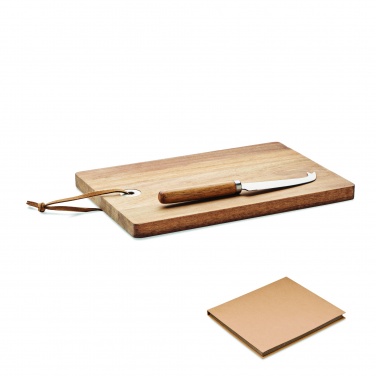 Logo trade promotional items picture of: Acacia wood cheese board set Hannover