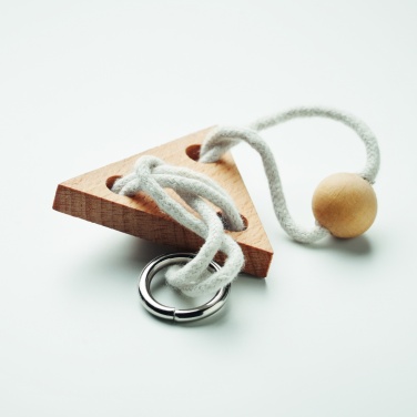 Logotrade promotional merchandise picture of: Wooden brain teaser triangle