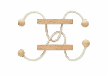 Logo trade promotional merchandise picture of: Wooden brain teaser rectangle