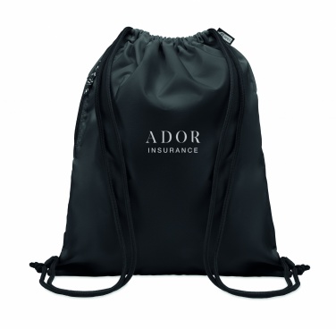 Logotrade corporate gift image of: Large drawstring bag 300D RPET