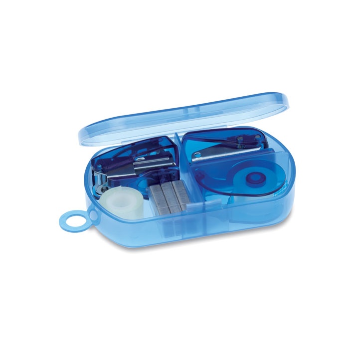 Logo trade business gifts image of: Stationery set in plastic box