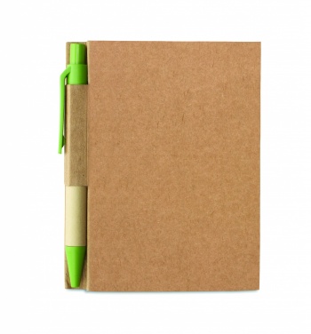 Logo trade advertising product photo of: Recycled notebook with pen