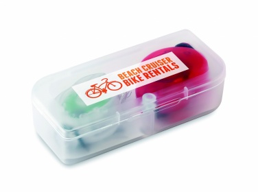 Logo trade advertising product photo of: 2 bicycle lights in PP box