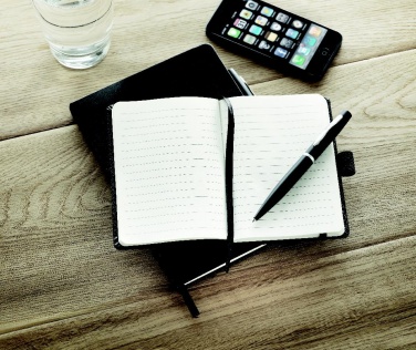 Logotrade promotional gift picture of: A6 notebook with pen 72 lined