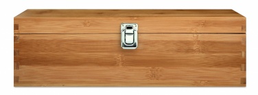 Logo trade corporate gifts image of: Wine set in bamboo box