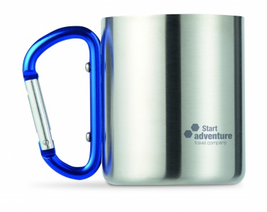 Logo trade advertising products picture of: Metal mug & carabiner handle