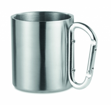 Logotrade promotional giveaway image of: Metal mug & carabiner handle