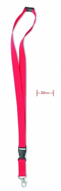 Logo trade business gift photo of: Lanyard hook and buckle 20 mm