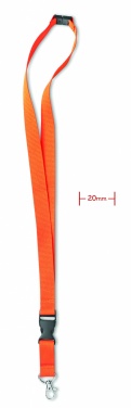 Logo trade promotional merchandise image of: Lanyard hook and buckle 20 mm