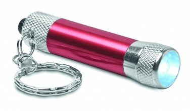 Logo trade promotional giveaways image of: Aluminium torch with key ring