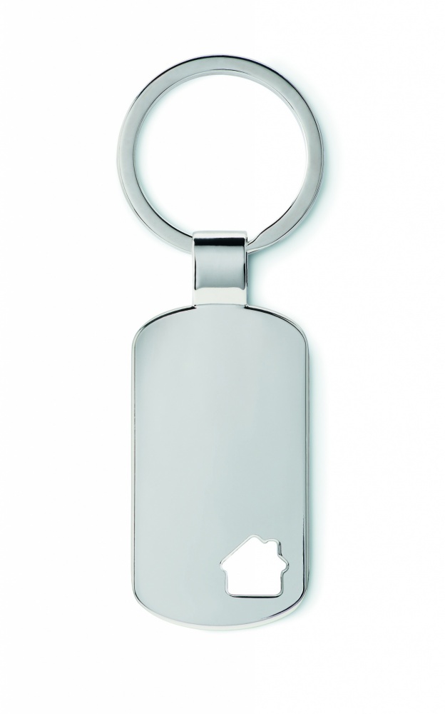 Logotrade promotional giveaway image of: Key ring with house detail Jelgava