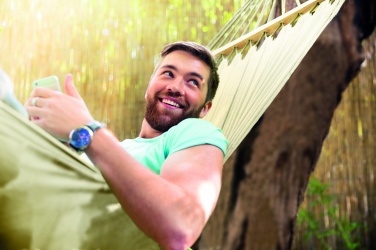 Logo trade promotional giveaway photo of: Hammock polycotton