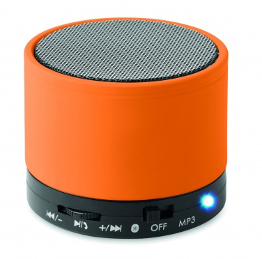Logo trade business gifts image of: Round wireless speaker