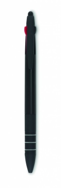 Logo trade promotional giveaways image of: 3 colour ink pen with stylus