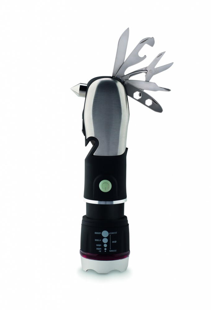 Logo trade promotional giveaways image of: Multi-tool torch