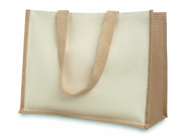 Logotrade promotional gift image of: Jute and canvas shopping bag