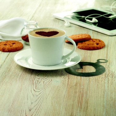 Logo trade promotional gifts image of: Cappuccino cup and saucer