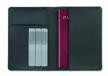 Logo trade business gift photo of: 2 Tone passport holder