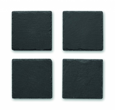 Logo trade promotional product photo of: Slate coasters with EVA bottom