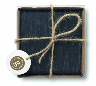 Logotrade promotional merchandise image of: Slate coasters with EVA bottom